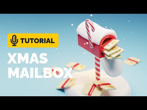 Blender 3.4 Xmas Mailbox Tutorial | Polygon Runway