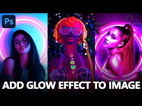 Create Glowing Lines on Portrait Image