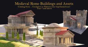 🔴 blender live  – lets model roman building