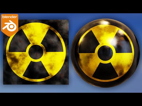 Procedural Nuclear Icon Material ☢️ (Blender Tutorial)