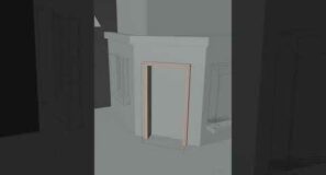 Simple door made in #blender3d #3dillustration #b3d