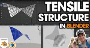 Modeling A TENSILE STRUCTURE in Blender – the Easy Way!