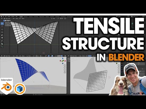 Modeling A TENSILE STRUCTURE in Blender – the Easy Way!