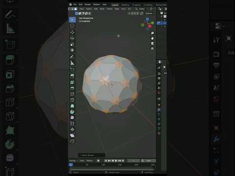 Blender Tutorial: How To Select Multiple Same Size Faces Using Keyboard Shortcuts. #shorts