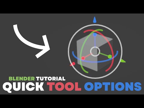 Blender Tutorial: Quick Tool Options