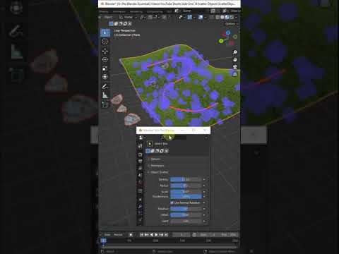 Using the FREE Scatter Objects Add-On for Blender!