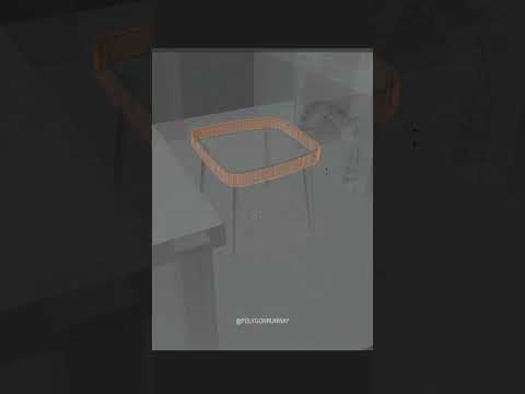 Let’s model a simple chair in Blender 3D #3dillustration #b3d #blender3d #blender3dart #3drender