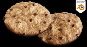 Procedural Chocolate Chip Cookie 🍪 (Blender Tutorial)