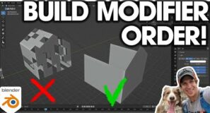 How to Change the BUILD MODIFIER Animation Order in Blender!