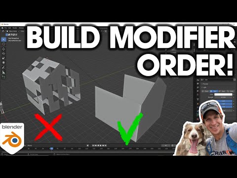 How to Change the BUILD MODIFIER Animation Order in Blender!