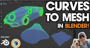 Surfaces from Curves with CURVES TO MESH for Blender!