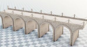 procedural medieval bridge generator geometry nodes tutorial for beginners