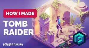 Tomb Raider Diorama in Blender – 3D Modeling Process | Polygon Runway