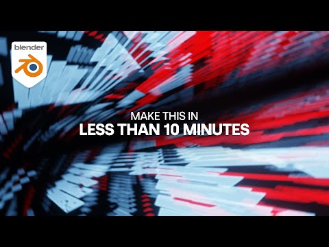 10 Minute Tutorial – Make A Vibrant Abstract motion Graphics loop in Blender Eevee