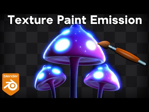 How to Texture Paint Emission Maps (Blender Tutorial)