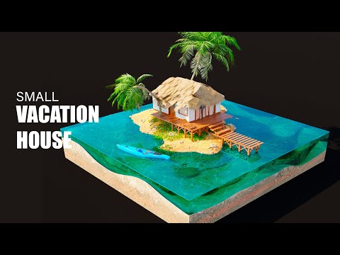 making a small vacation island in blender