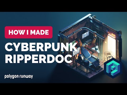 Cyberpunk Edgerunners Ripperdoc Clinic in Blender 3.3 – 3D Modeling Process | Polygon Runway