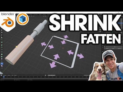 How to use the SHRINK/FATTEN Tool in Blender!