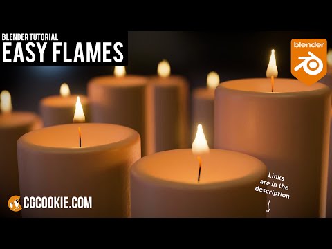 How to make a SIMPLE fire effect and use it now! (Blender Tutorial)