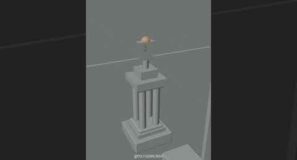 Modeling simple trophy in Blender 3D… #3dillustration #b3d #3dmodeling #blender3d #3drender