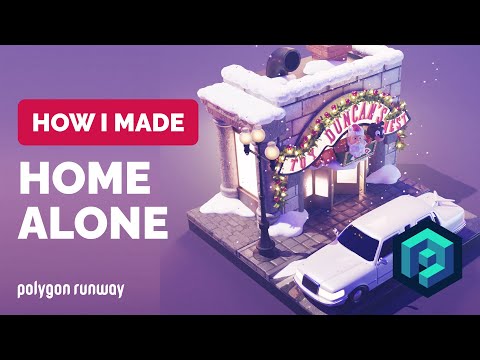 Home Alone Toy Store in Blender 3.4 – 3D Modeling Process | Polygon Runway