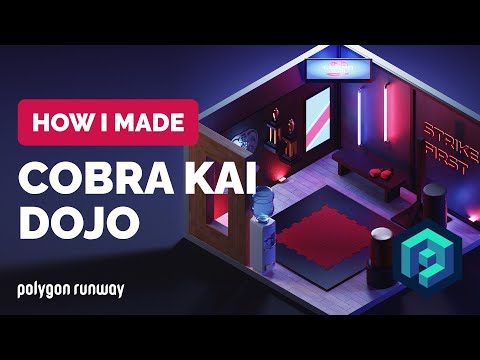 Cobra Kai Dojo in Blender 3.3 – 3D Modeling Process | Polygon Runway