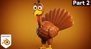 Thanksgiving Turkey – Part 2 🦃 (Blender Tutorial)