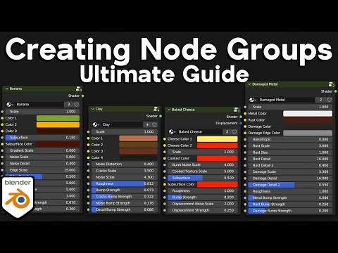 Create Custom Material Node Groups in Blender for Beginners (Ultimate Guide)