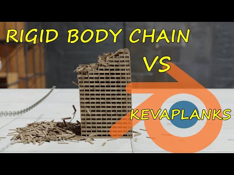 Rigid Body Chain vs Kevaplanks   Blender