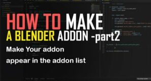 How to make blender addons part 2   how to make your addon appear in the addons list