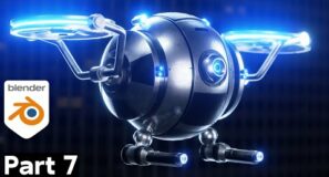 Sci-Fi Security Drone – Part 7 (Blender Tutorial)