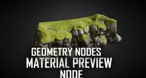 how to preview geometry nodes data as materials in blender