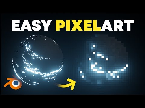 The Easiest Way to Make Pixel Art in Blender [Tutorial]