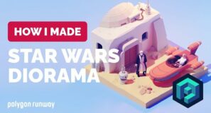 Star Wars Kenobi Diorama in Blender 3.1 – 3D Modeling Process | Polygon Runway