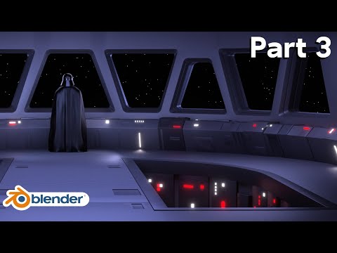 Star Destroyer Bridge – Part 3 (Blender Tutorial)