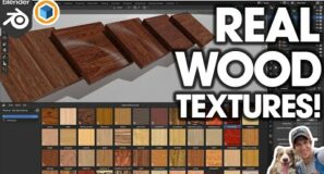 Realistic WOOD TEXTURES in Blender with REAL WOOD TEXTURES!