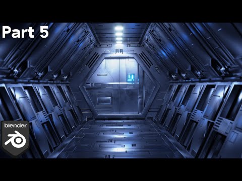 Sci-Fi Airlock Corridor – Part 5 (Blender Intermediate Tutorial)
