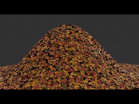 Pile of Leaves (Blender Tutorial)