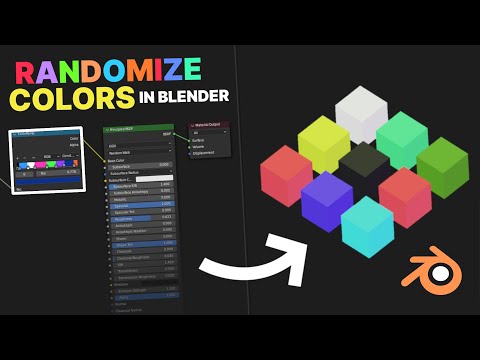 How to Create Random Colors with 1 Material in Blender