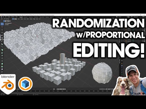 Adding RANDOMIZATION with Proportional Editing in Blender!