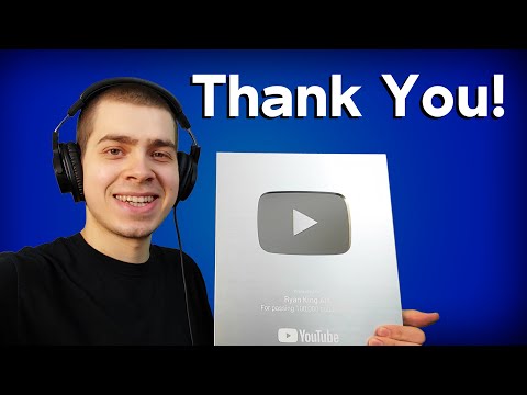 100K Silver Play Button Unboxing! Thank You!