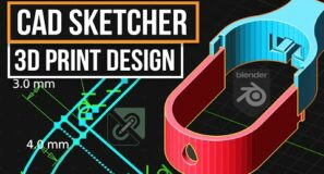 CAD Sketcker 3D Print Design Workflow | Blender 3.2 + | Ender-3 S1