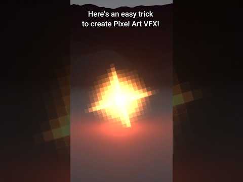 Here’s an easy trick to create Pixel Art VFX! #shorts #unity #gamedev
