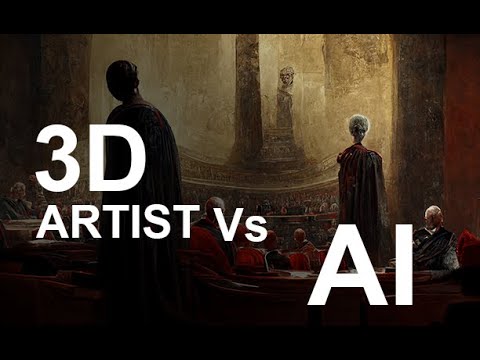 🔴 blender live  – 3d artist vs midjourney AI art generator