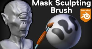 How to Use Blender’s Sculpting Mask Brush (Tutorial)