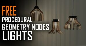 free archviz geometry nodes procedural lights for blender