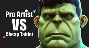 Can this 30$ CHEAP TINY TABLET do ART? – Pro Artist does his best!