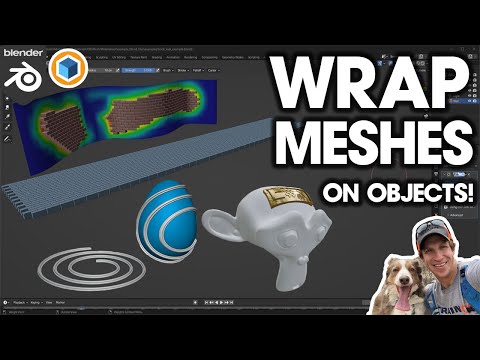 MESH MATERIALIZER and Conform Object – Wrap Objects on Other Objects in Blender!