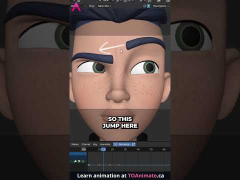 How to Animate Eyebrows #shorts