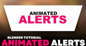 Blender Tutorial: Creating Animated Alerts / Overlays Using Shape Key (Motion Graphics)